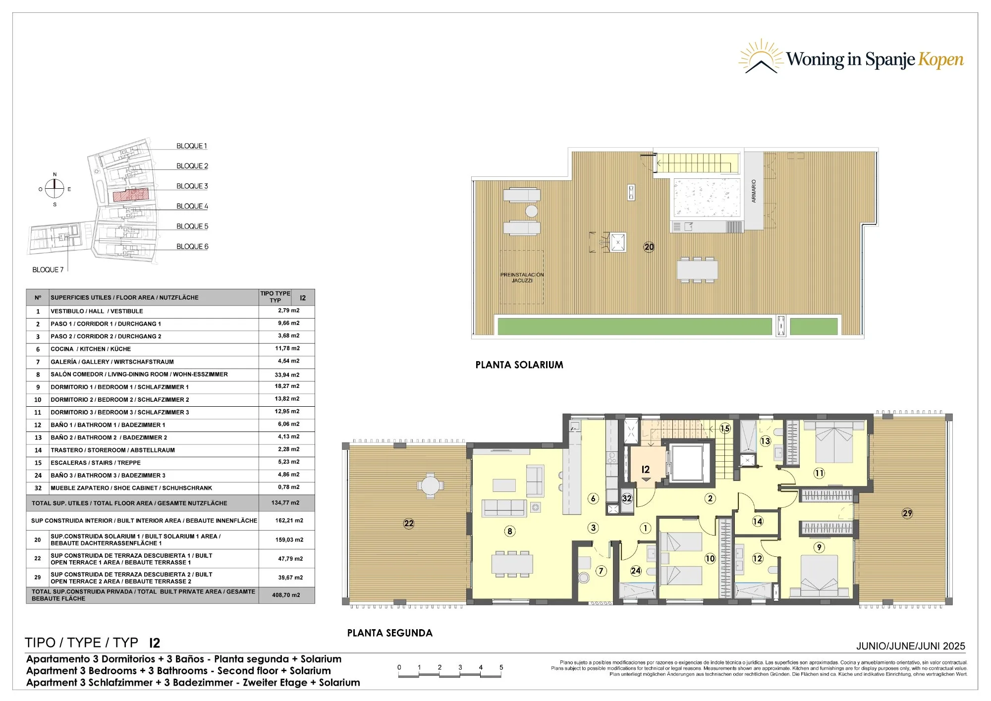 Plattegrond: Appartement met solarium I2 in Allure of Sant Jordi, Sant Jordi
