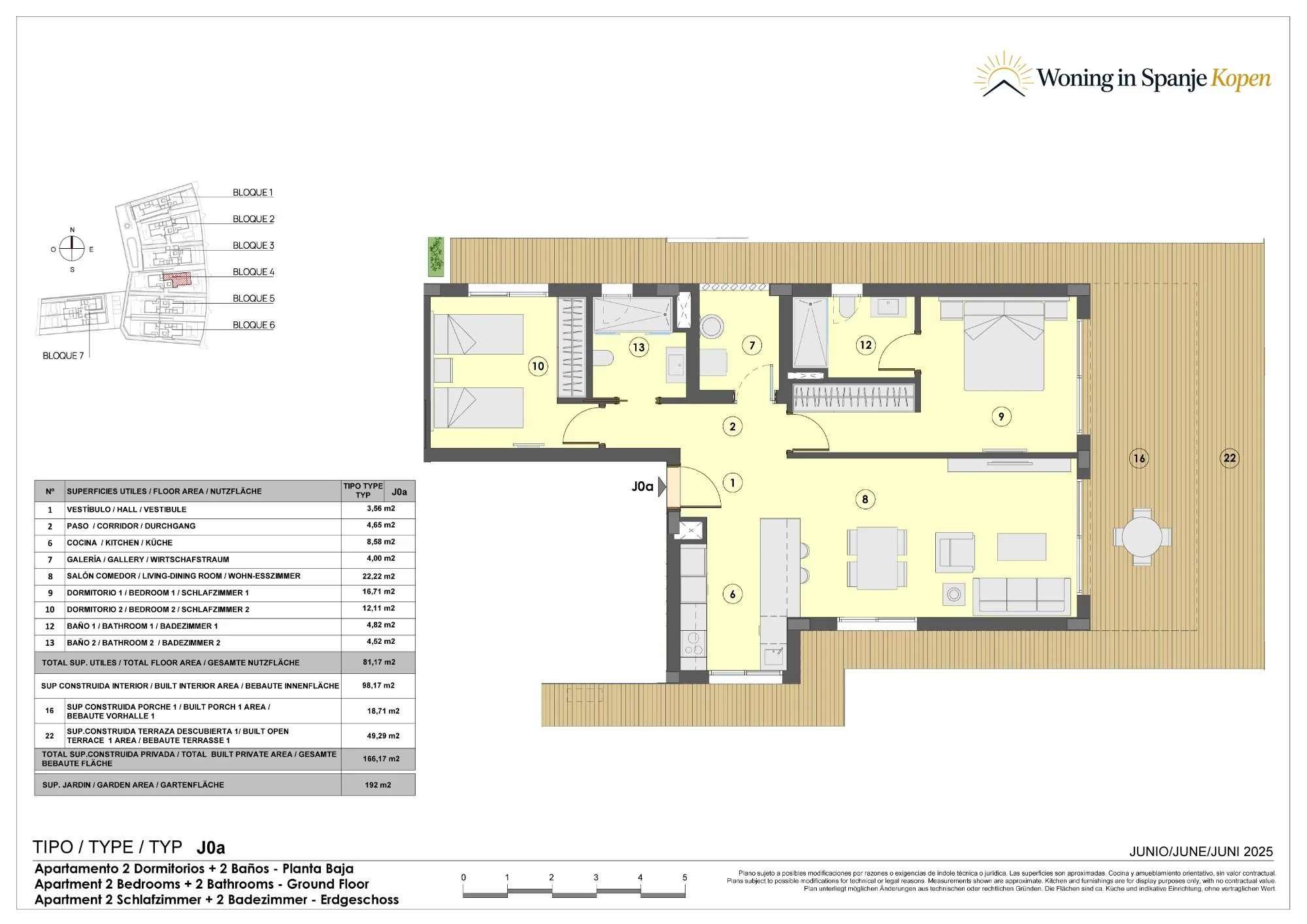 Floor plan: Apartment J0a in Allure of Sant Jordi, Sant Jordi