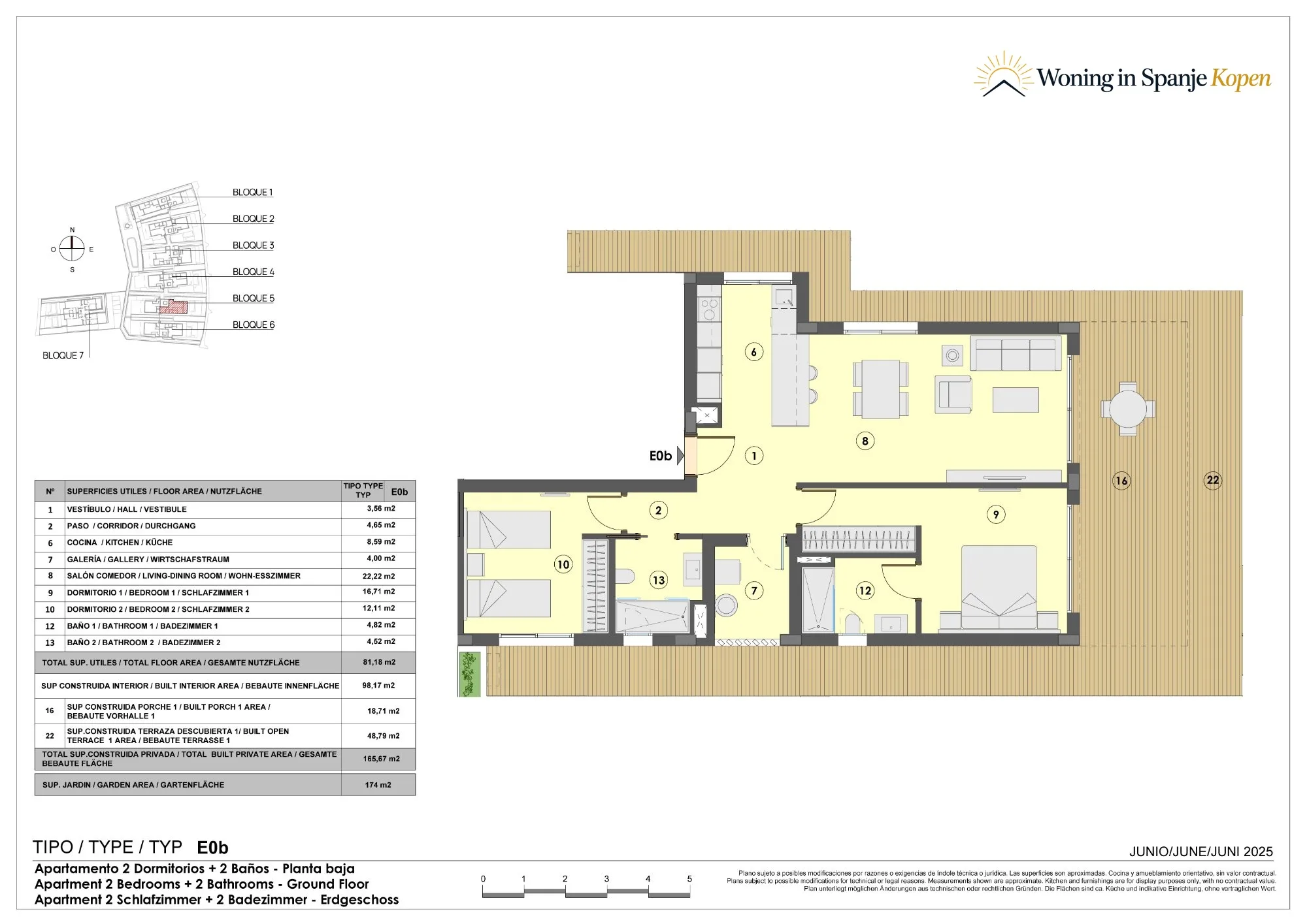 Floor plan: Apartment E0b in Allure of Sant Jordi, Sant Jordi