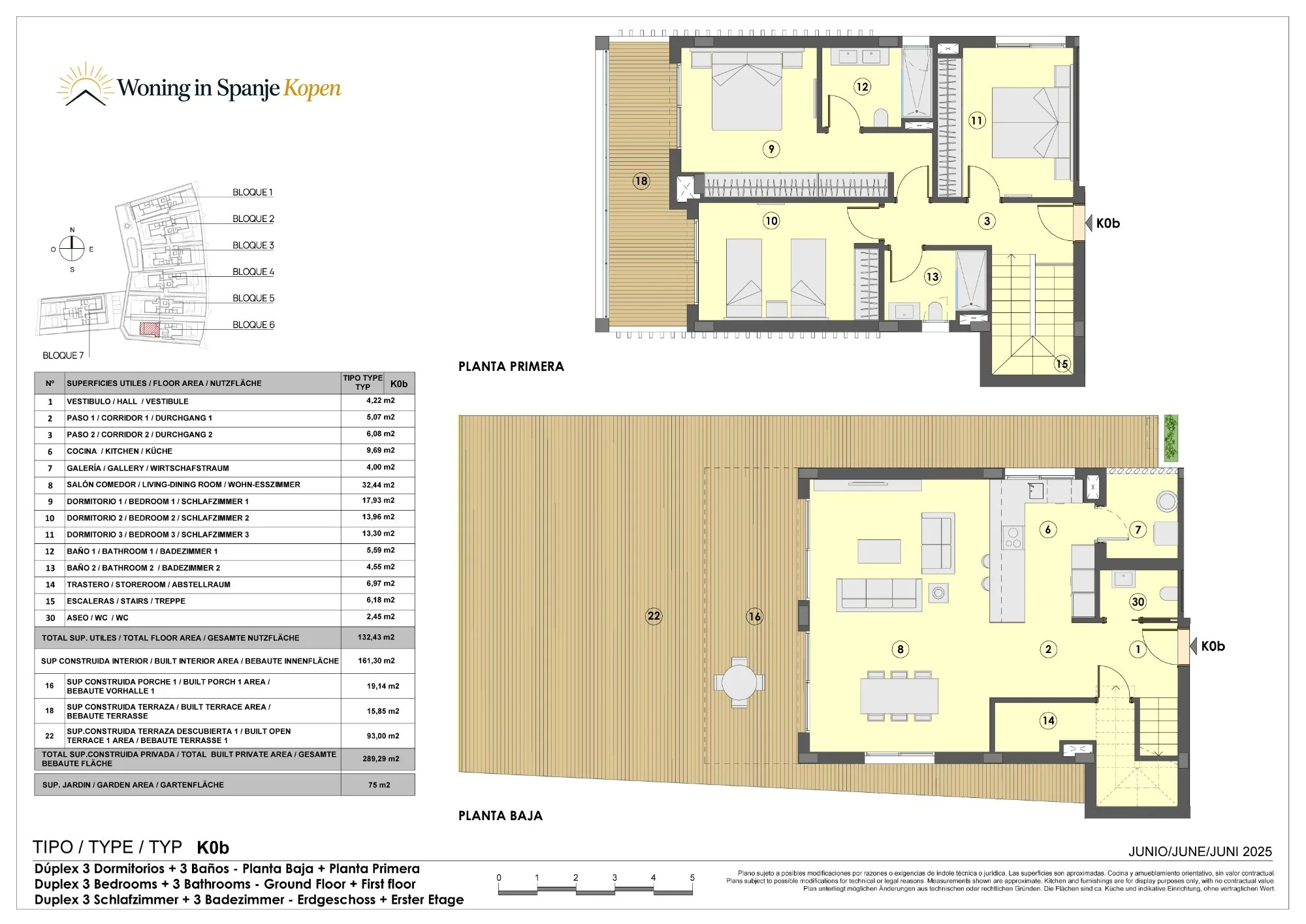 Floor plan: Duplex K0b in Allure of Sant Jordi, Sant Jordi