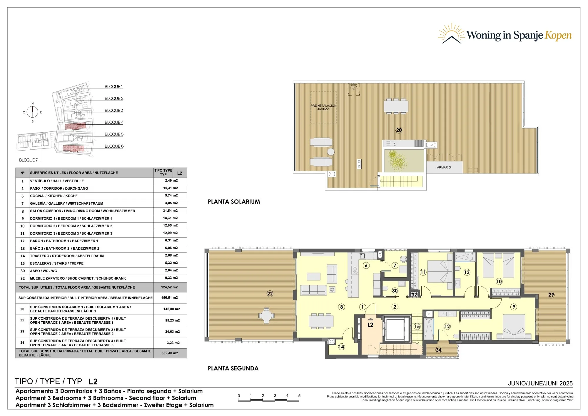 Floor plan: Apartment with solarium L2 in Allure of Sant Jordi, Sant Jordi