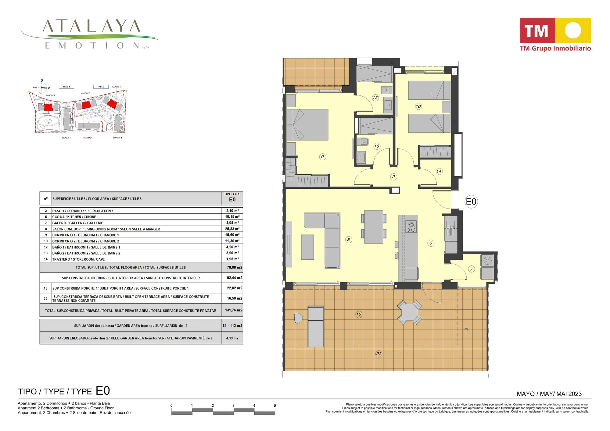 Floor plan: Apartment E0 in Atalaya Emotion, Malaga