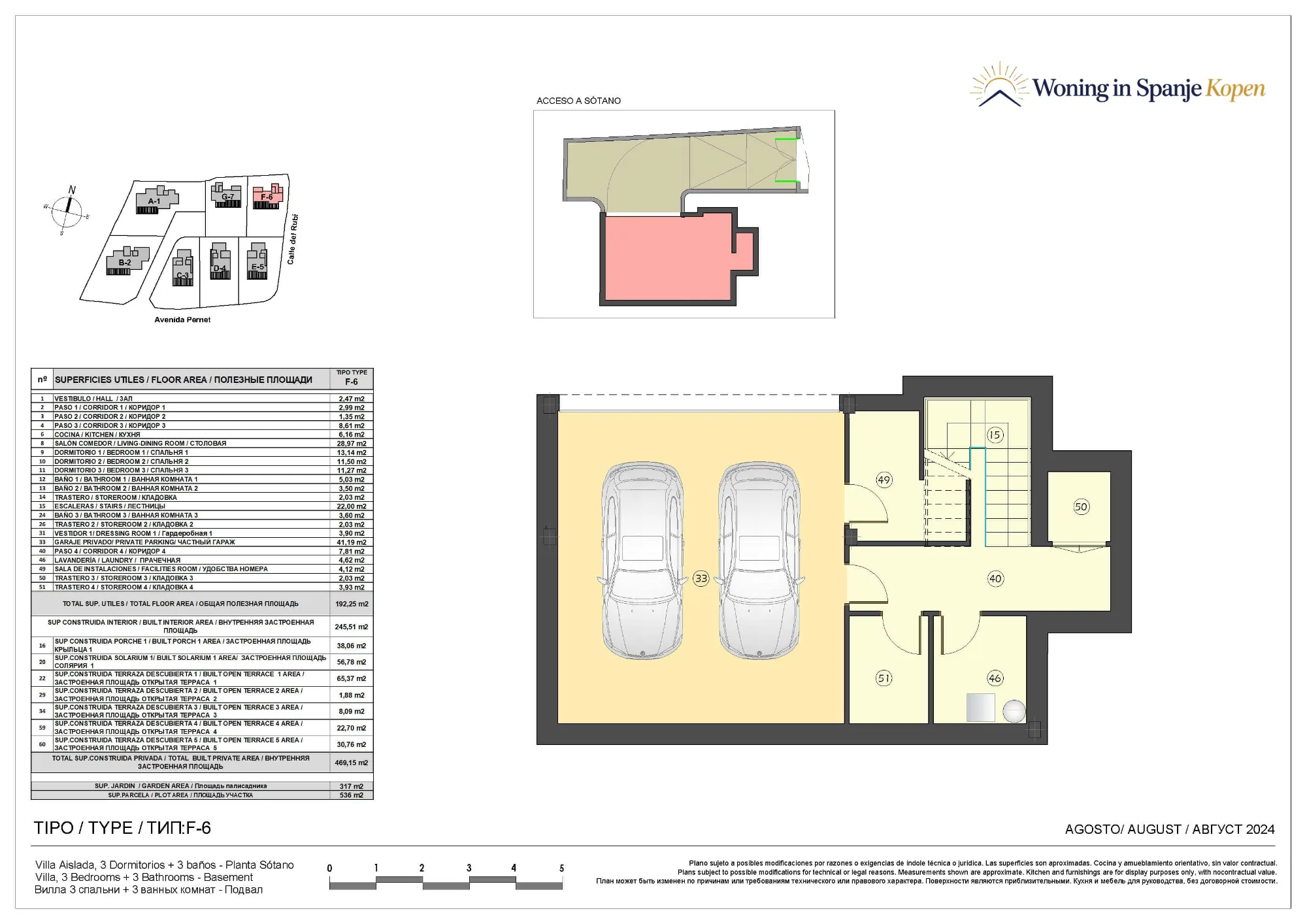 Plattegrond: Villa Blok 6 in Seven Diamonds by TM, Malaga