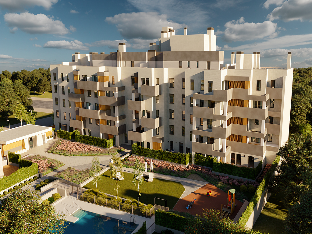 Modern nieuwbouw appartement met 3 slaapkamers in Madrid