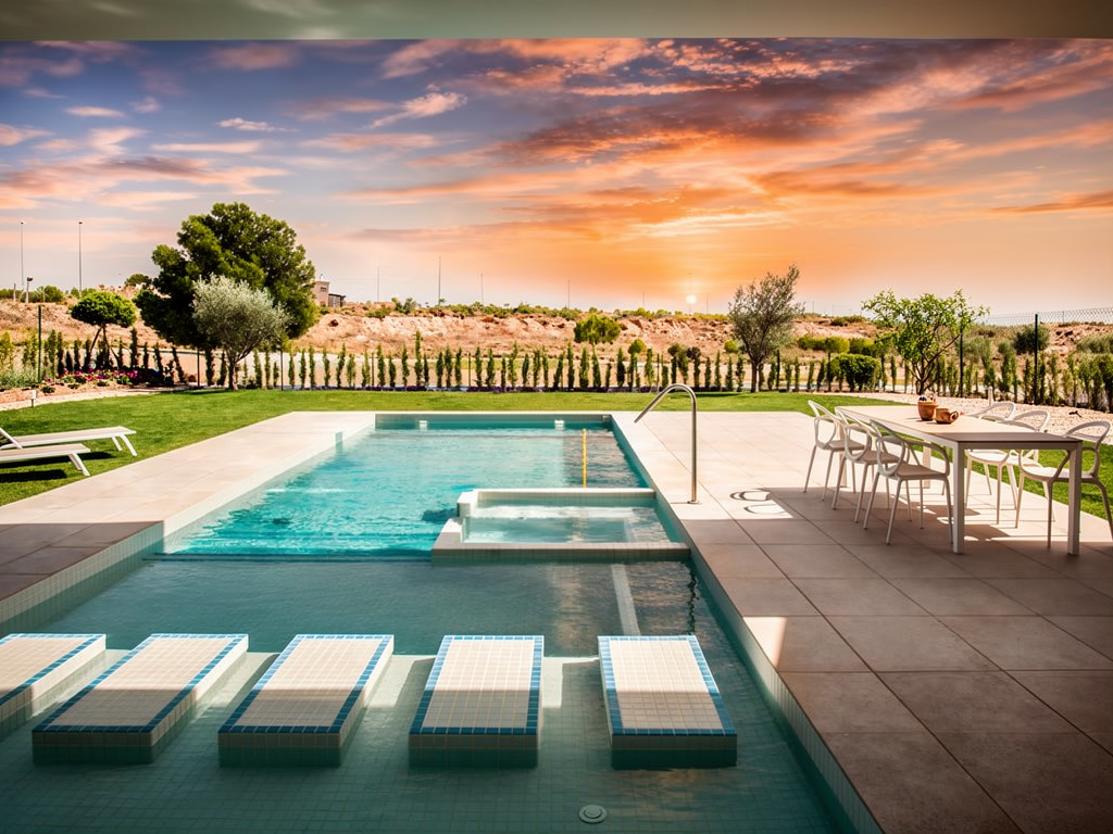 Exclusieve villa met zwembad en golfzicht in Murcia