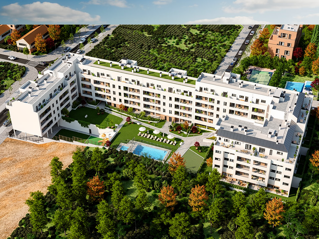 Nieuw 4 slaapkamer appartement in Valladolid Parquesol