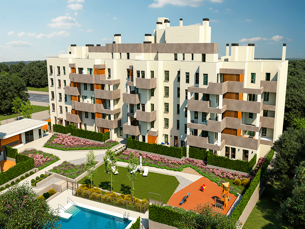 Nieuw appartement met terras in Los Berrocales Madrid